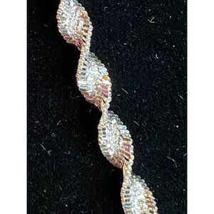 30” Sterling Silver 925 Necklace - Twisted Design (Italy, 13.33g)  Jewelry